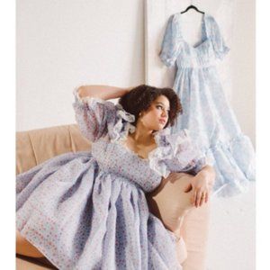 NWOT 2x Selkie Chateau Sugarfrill Puff Dress